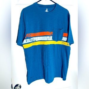 Johnnie O Shirt Mens L Large Short Sleeve Crew Neck Pocket Casual Stretch #3